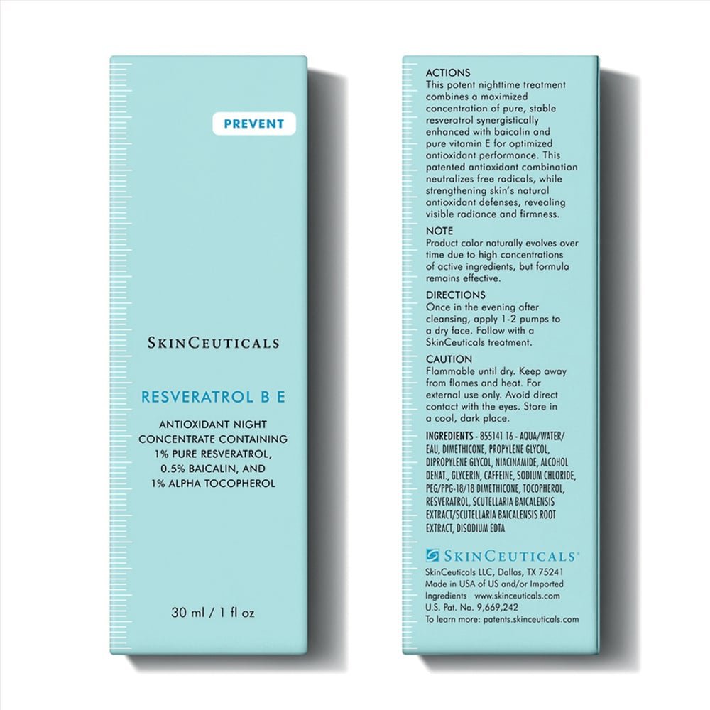 resveratrol B E skinceuticals Gel antioxidant