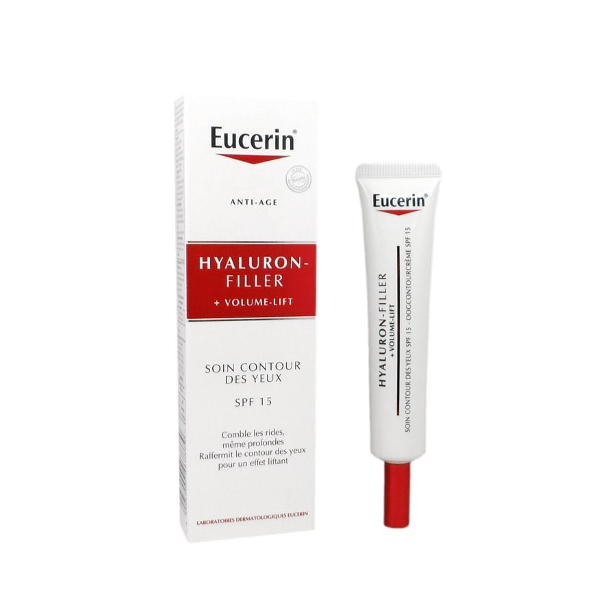Hyaluron-Filler Eucerin | Soin contour des yeux anti-rides SPF15 est un anti-âge pour le contour des yeux qui comble les rides profondes