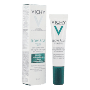 Vichy Slow Âge Yeux 15 ml Vıchy Slow Age Yeux | Soin Contour des yeux Le soin SLOW ÂGE yeux corrige les cernes, les poches et les ridules
