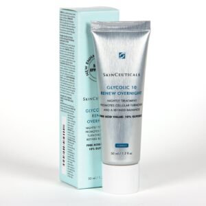 skinceuticals-glycolic-10-renew-overning-tratamiento-antiedad-50-ml Skinceuticals Glycolic 10 Renew Overnight est formulé avec une concentration de 10 % d'acide glycolique